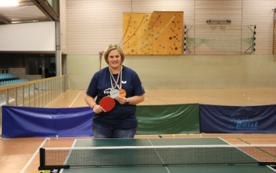 Claudia Ließ qualifiziert sich für die Deutschen Seniorenmeisterschaften im Tischtennis